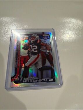 Treveyon Henderson holo even topps chrome